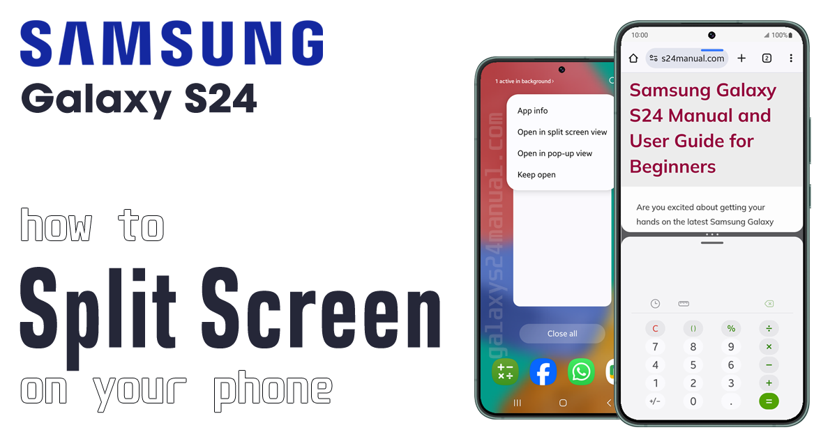 How to Split Screen on Samsung Galaxy S24