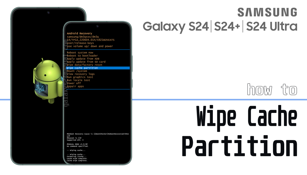 wipe cache partition samsung galaxy s24
