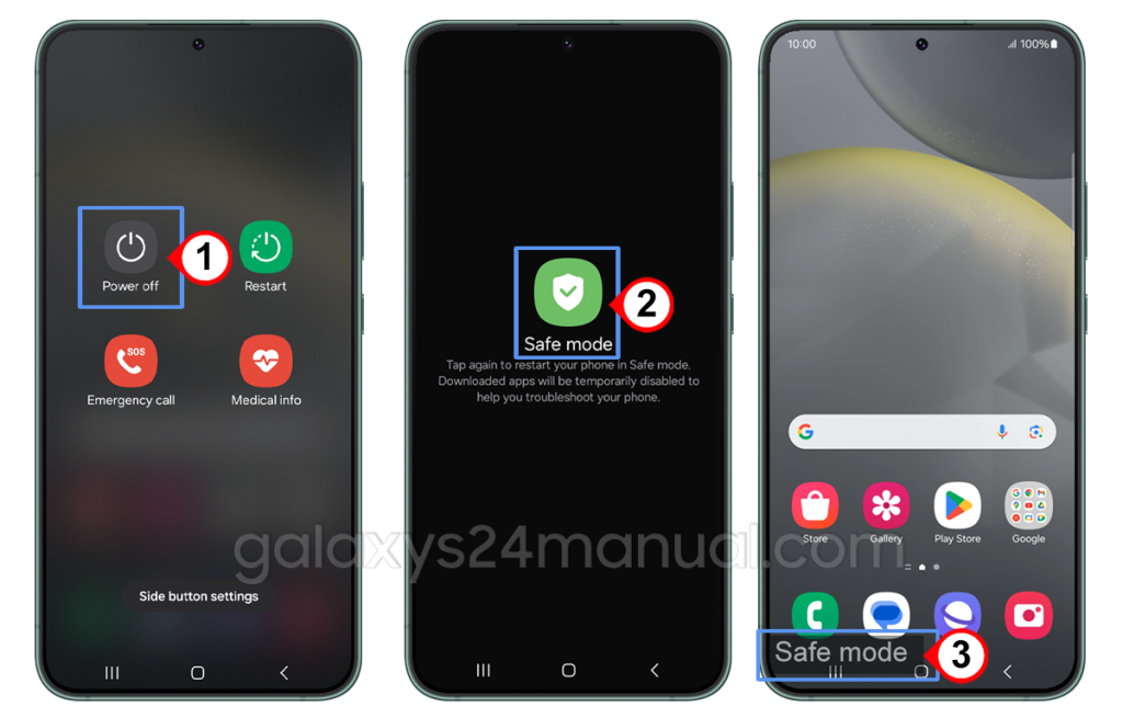How to Boot or Enter Safe Mode on Samsung Galaxy S24